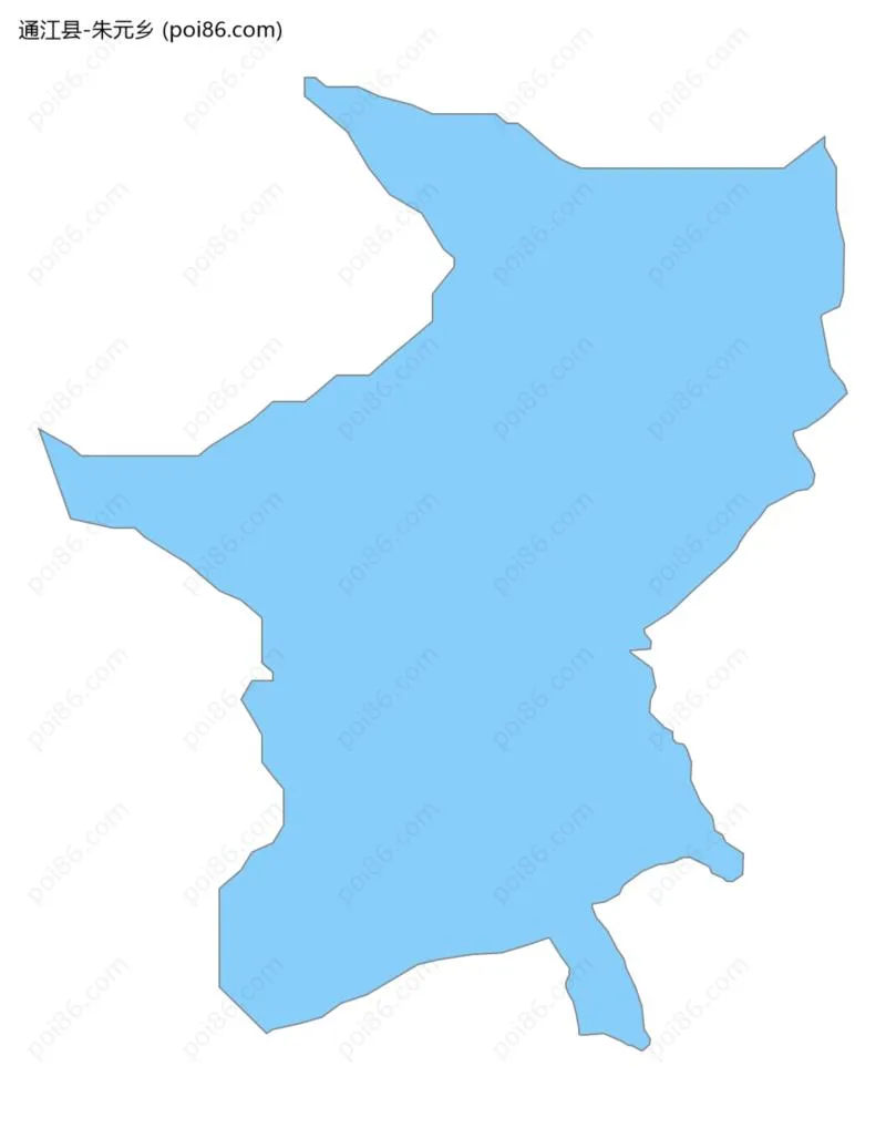 朱元乡边界地图