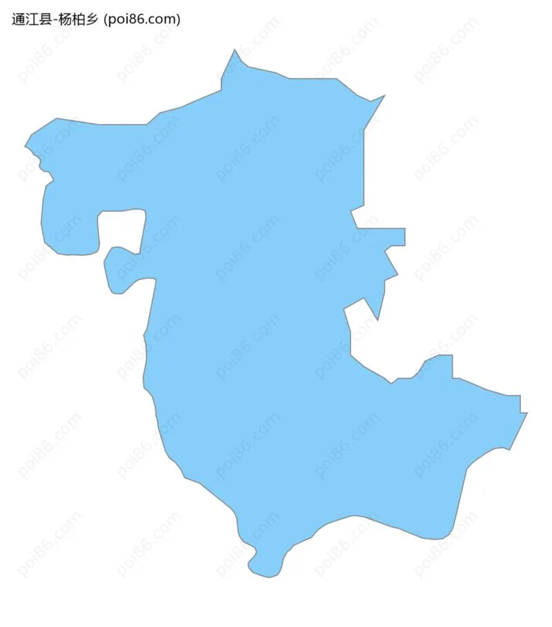 杨柏乡边界地图