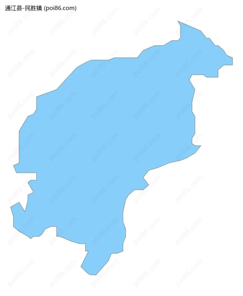 民胜镇边界地图