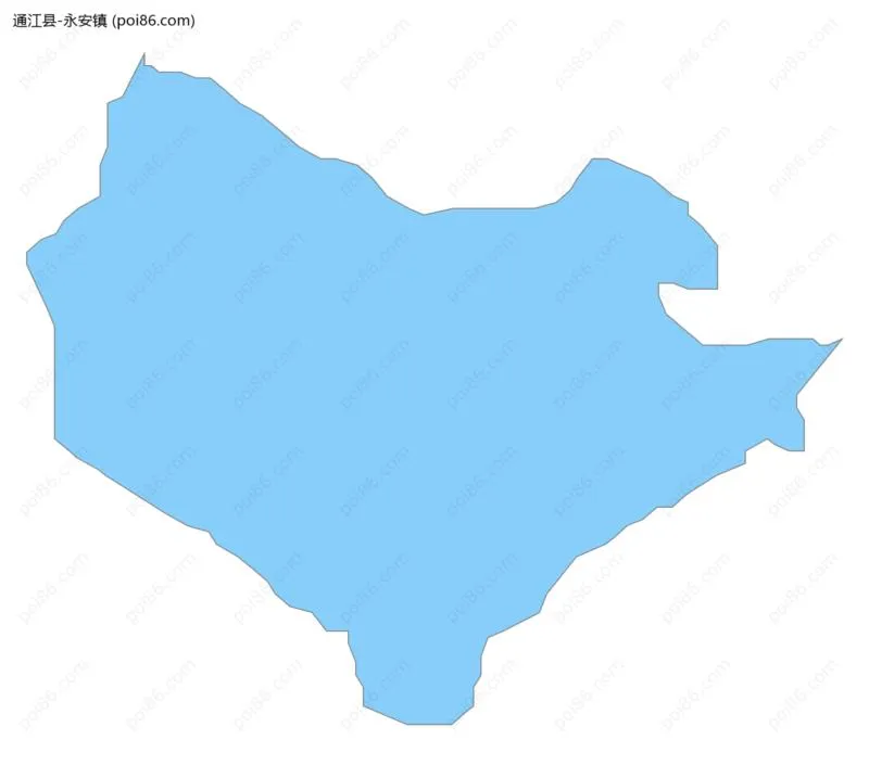 永安镇边界地图