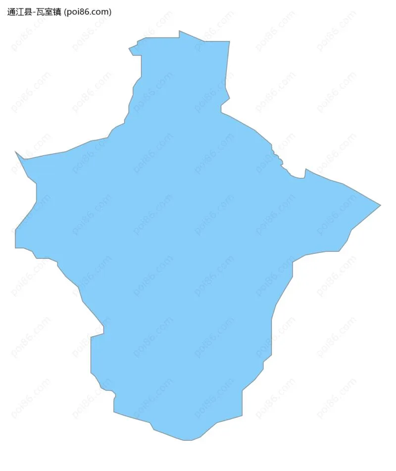 瓦室镇边界地图