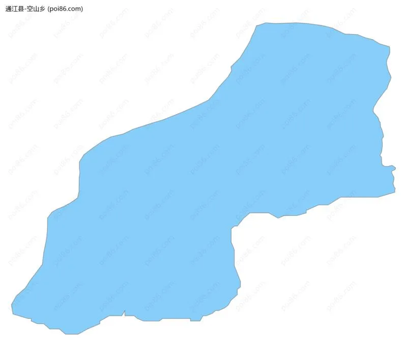 空山乡边界地图