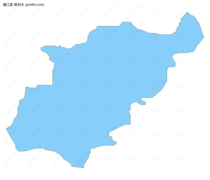 胜利乡边界地图