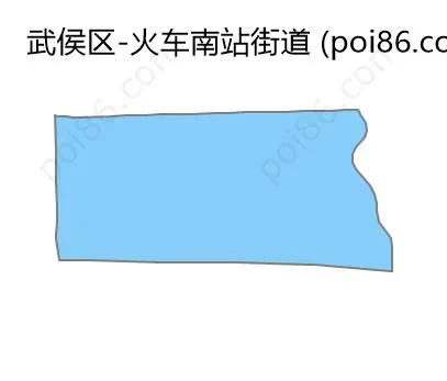 火车南站街道边界地图