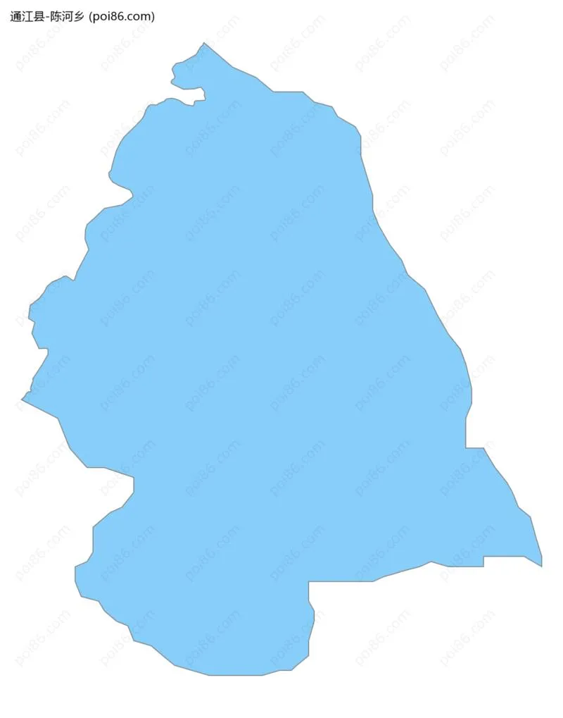 陈河乡边界地图