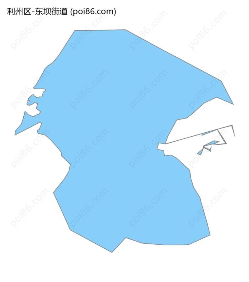 东坝街道边界地图