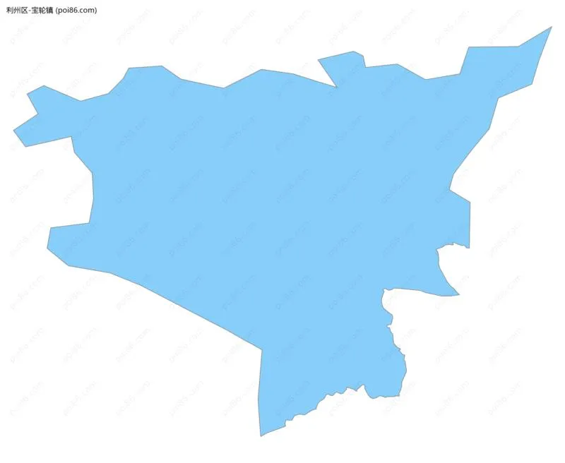 宝轮镇边界地图