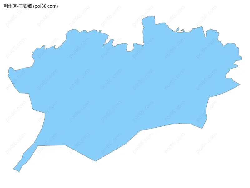 工农镇边界地图