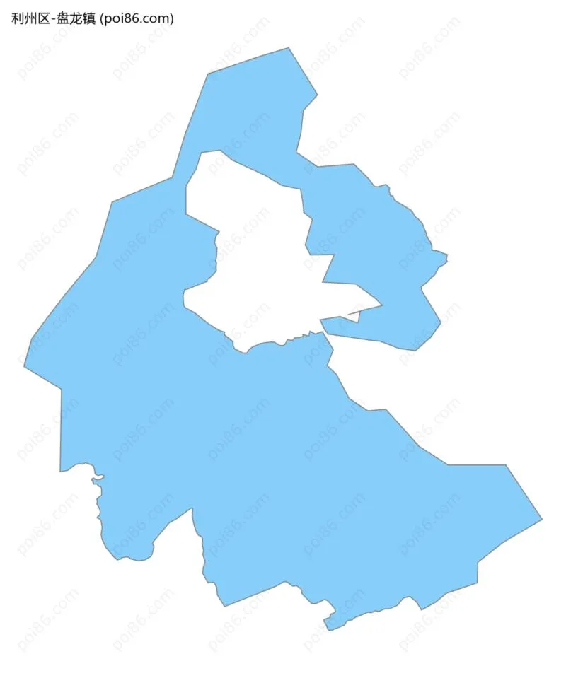 盘龙镇边界地图