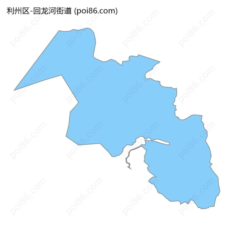 回龙河街道边界地图