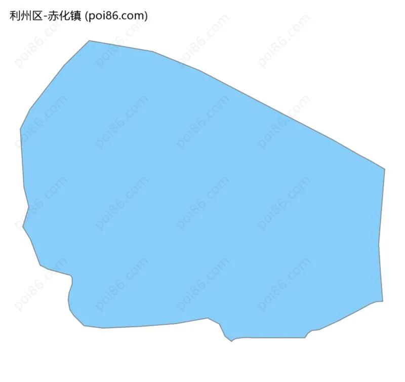 赤化镇边界地图