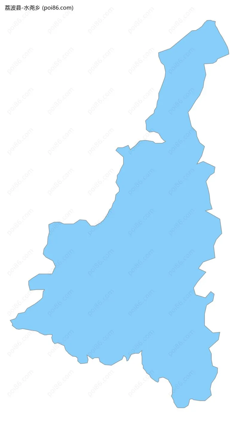 水尧乡边界地图