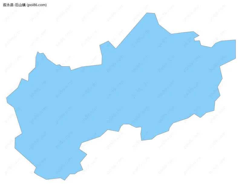 后山镇边界地图