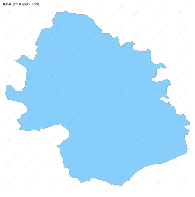 翁昂乡边界地图