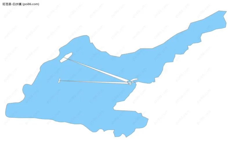 白水镇边界地图