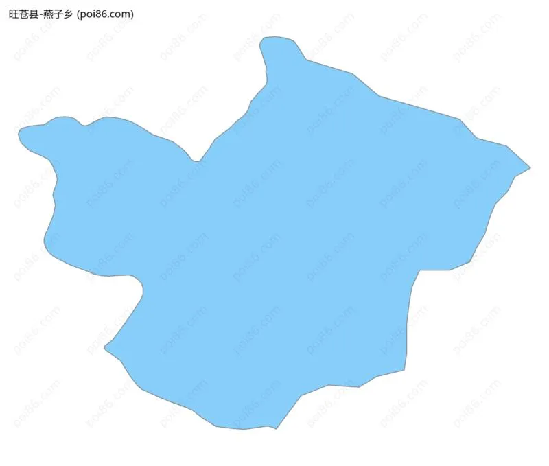 燕子乡边界地图