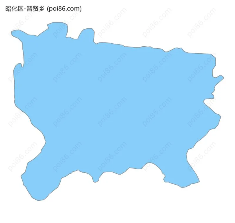 晋贤乡边界地图