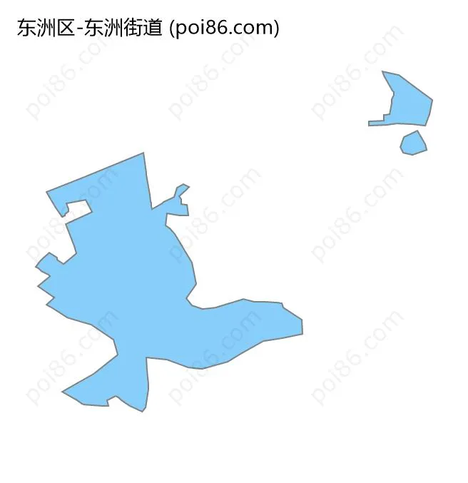 东洲街道边界地图
