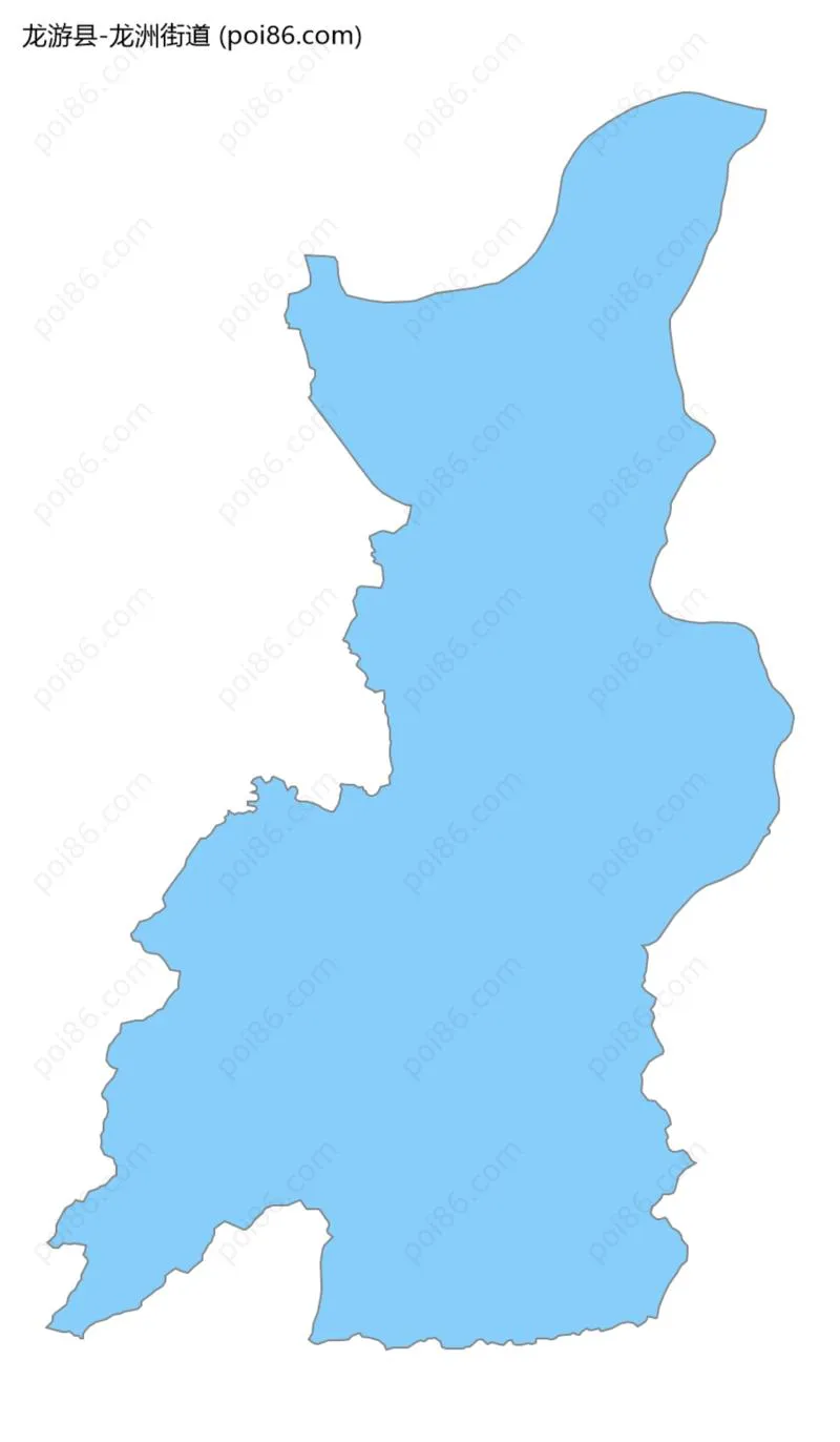 龙洲街道边界地图