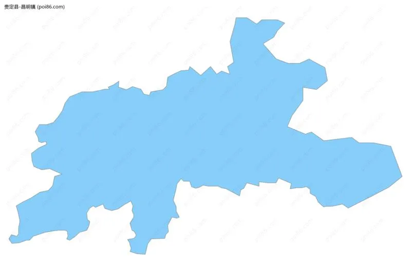 昌明镇边界地图