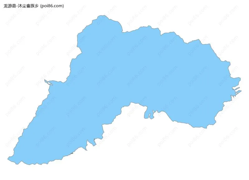 沐尘畲族乡边界地图