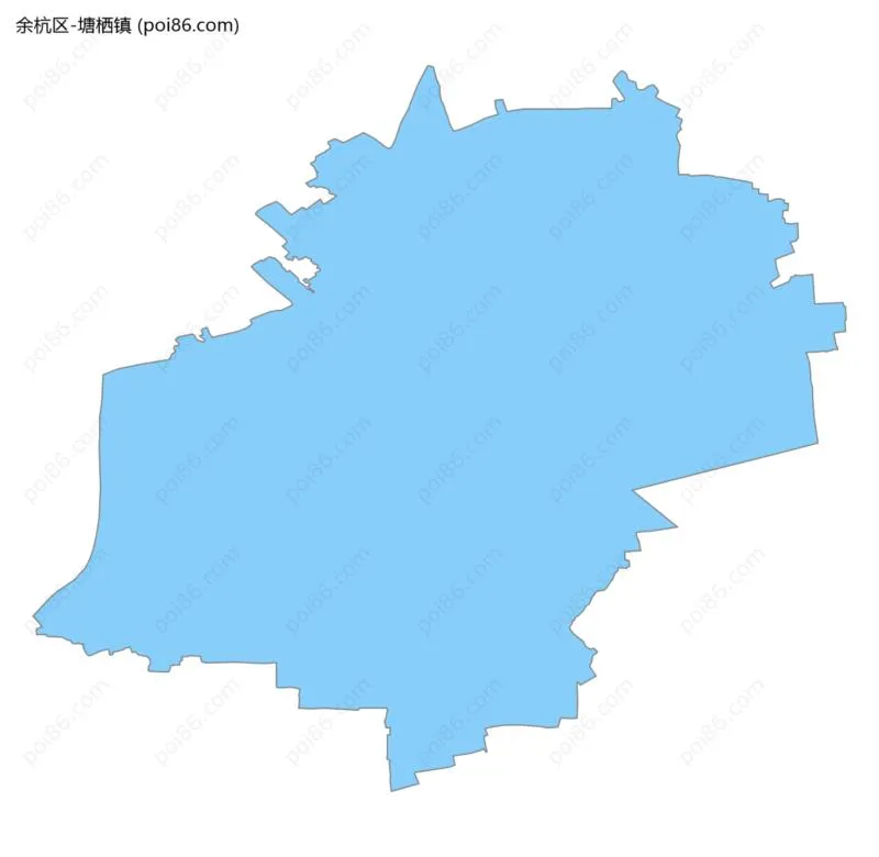 塘栖镇边界地图