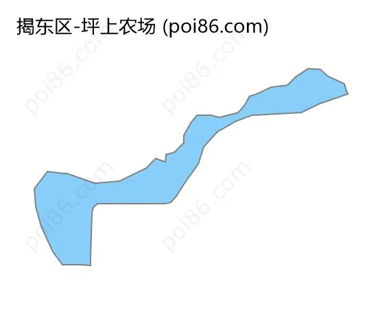坪上农场边界地图