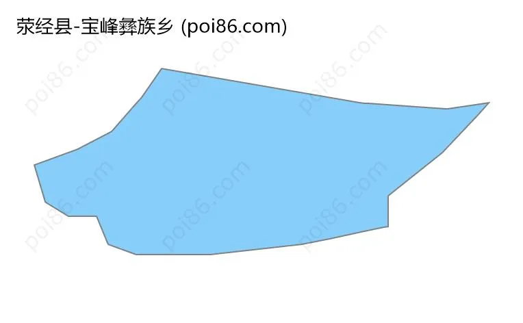 宝峰彝族乡边界地图