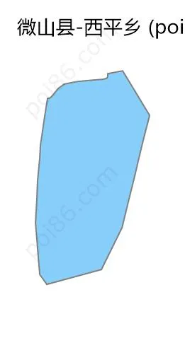 西平乡边界地图