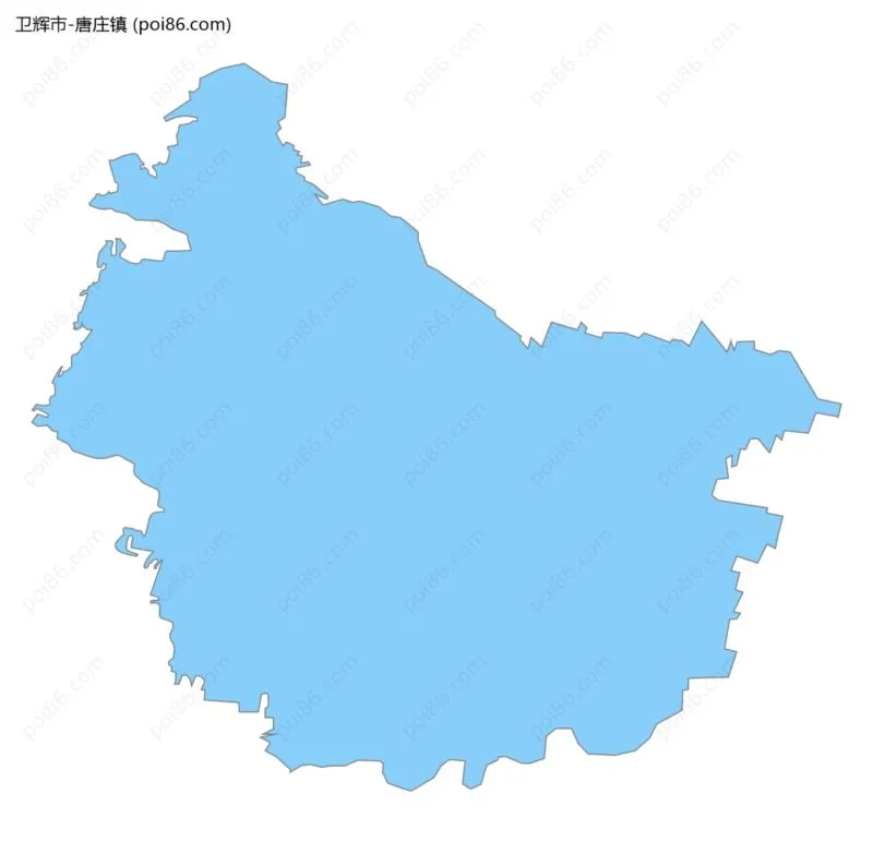 唐庄镇边界地图