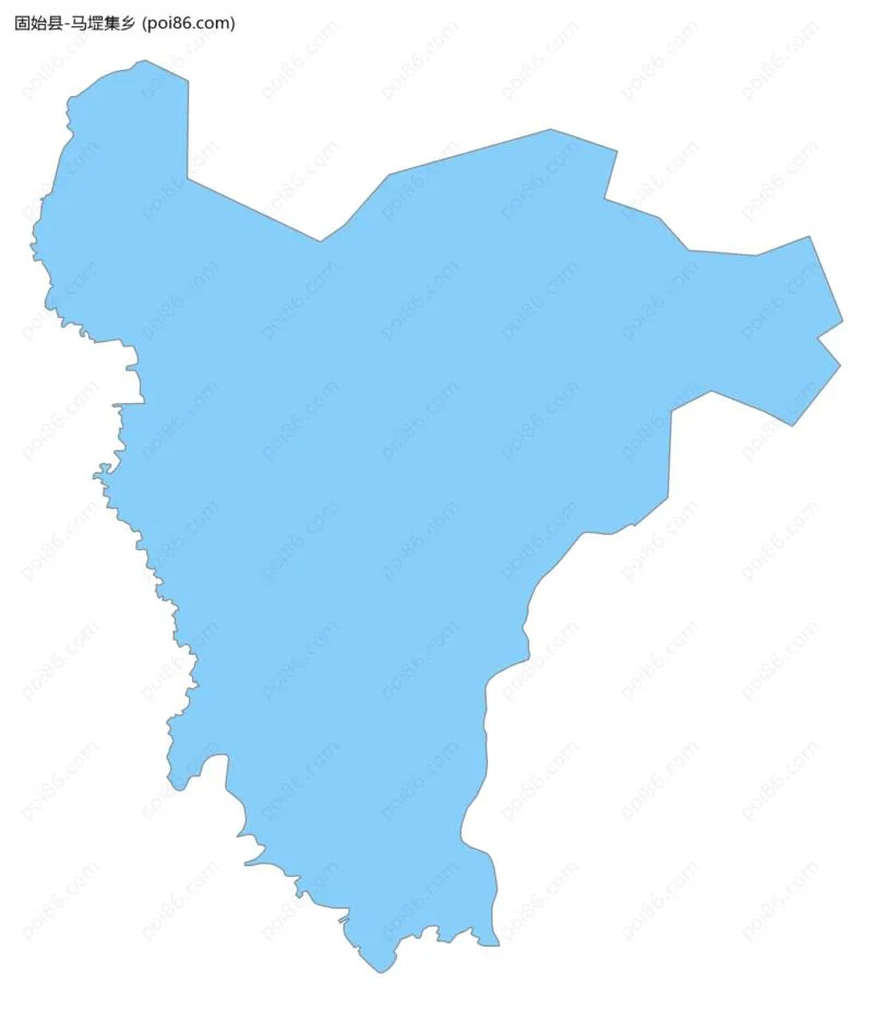 马堽集乡边界地图