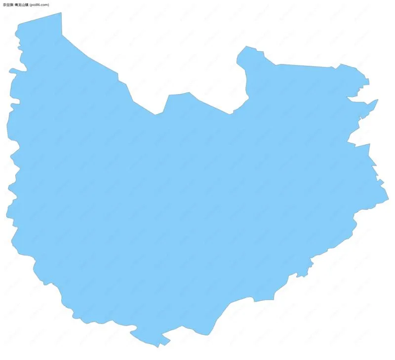 青龙山镇边界地图