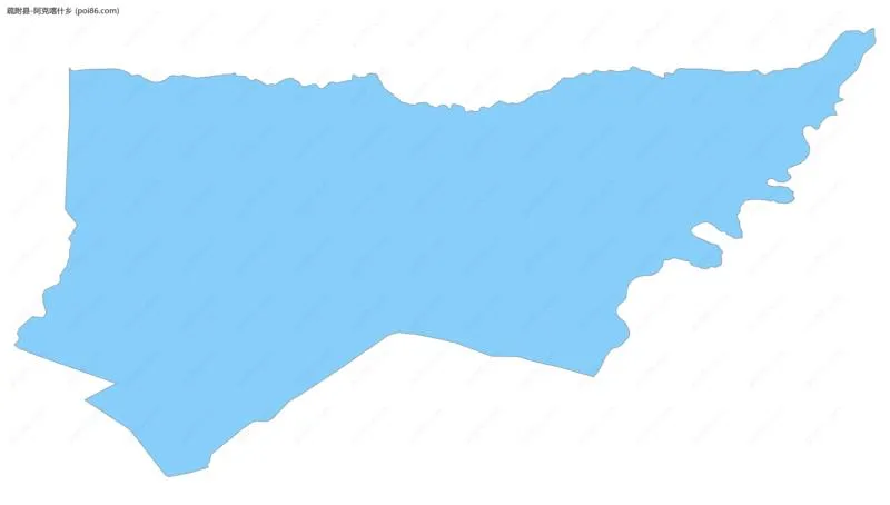 阿克喀什乡边界地图