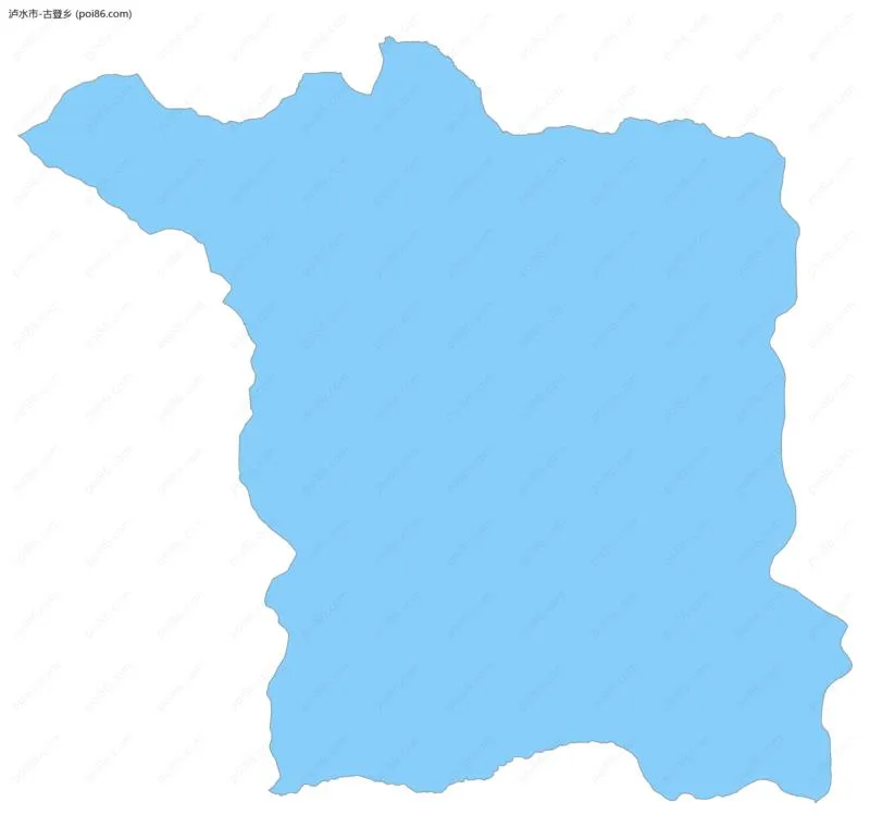 古登乡边界地图