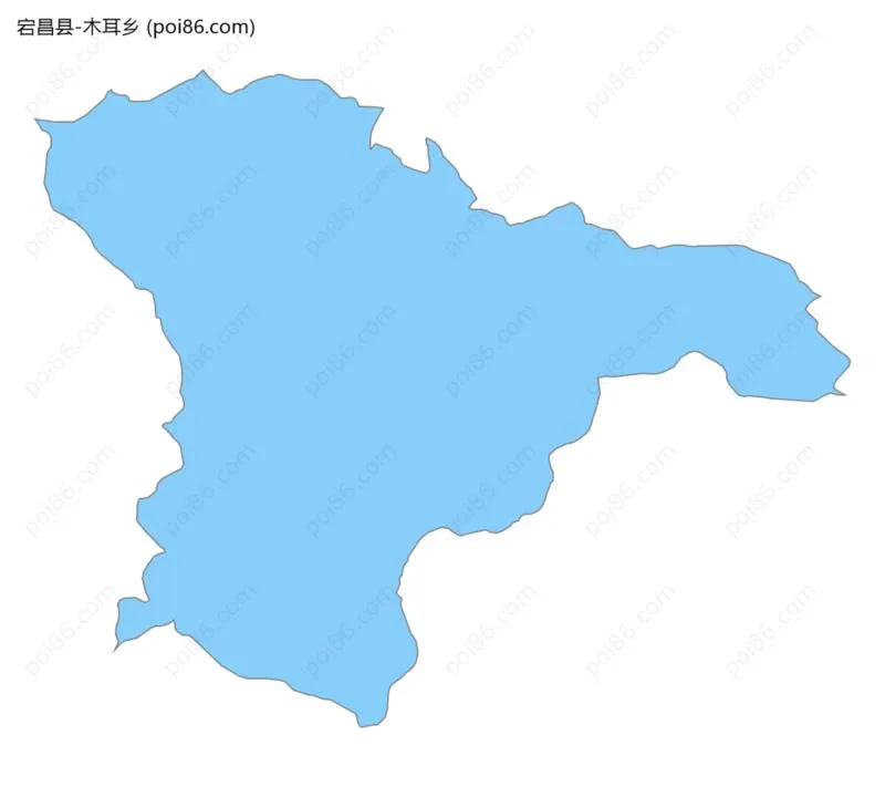 木耳乡边界地图