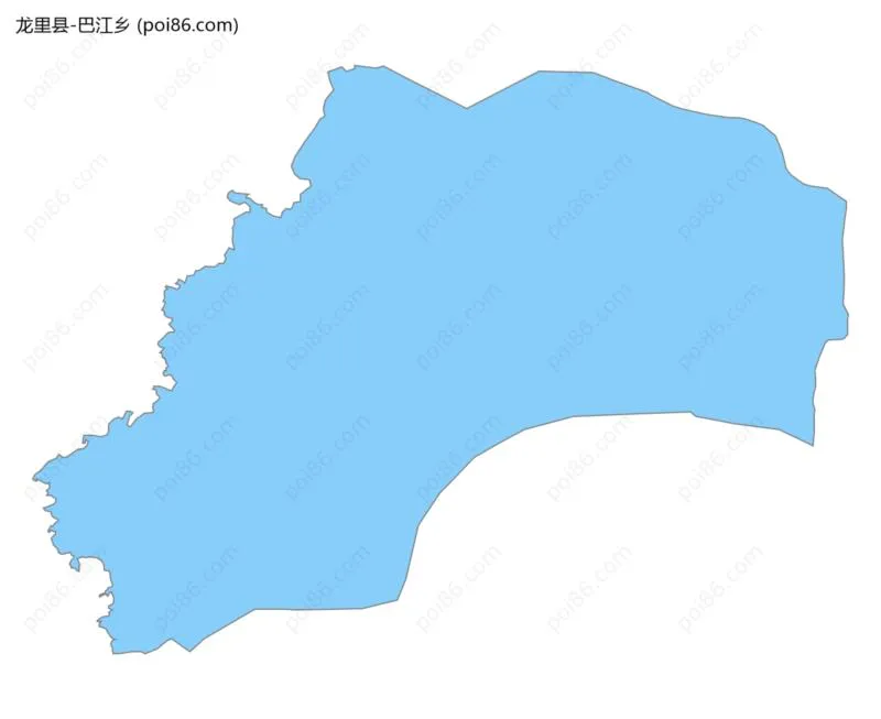 巴江乡边界地图
