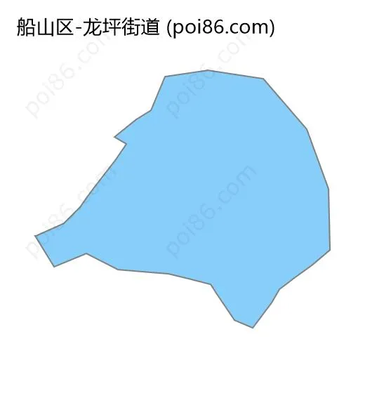 龙坪街道边界地图