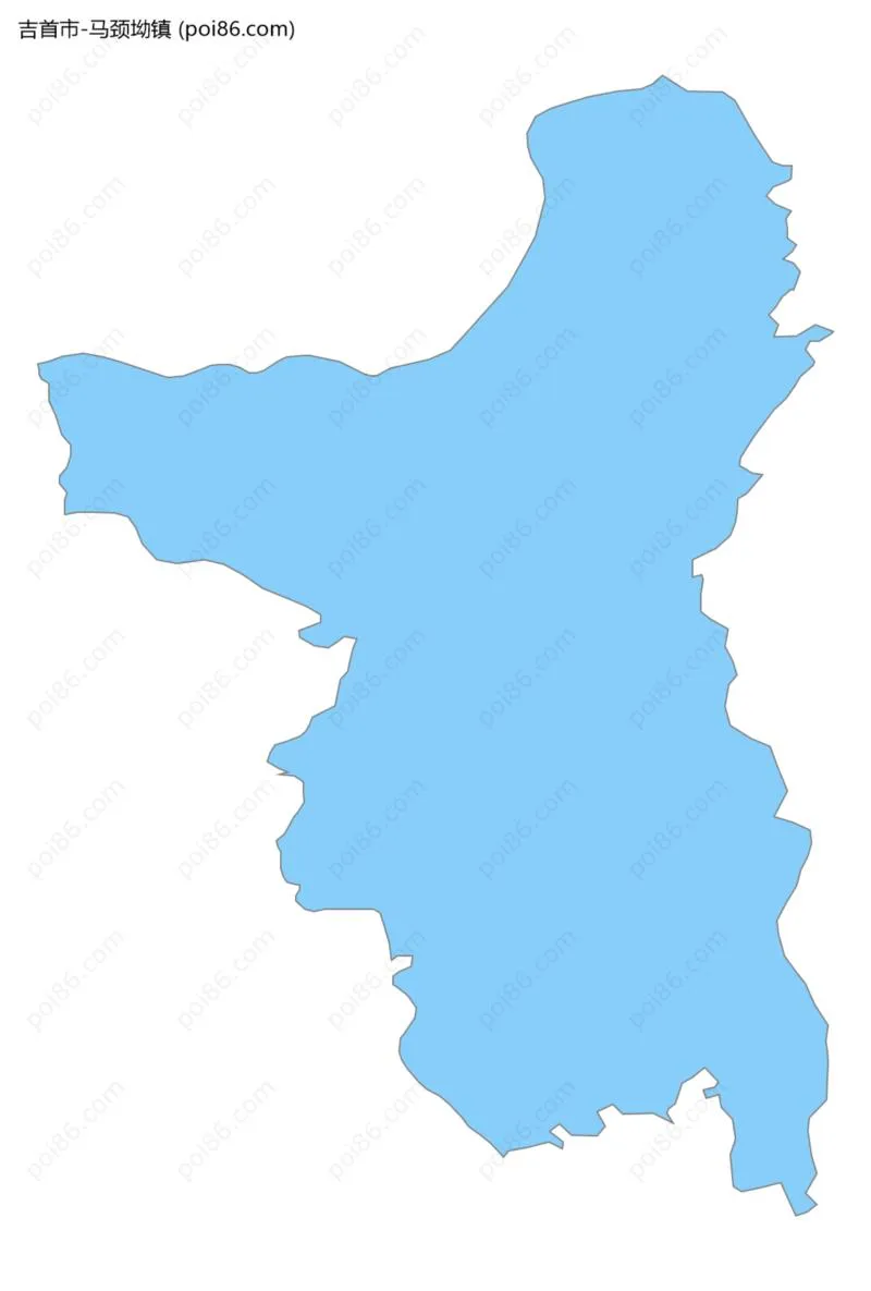 马颈坳镇边界地图