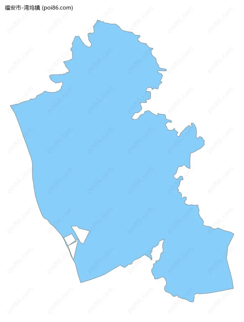 湾坞镇边界地图