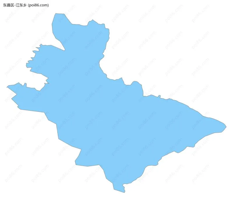 江东乡边界地图