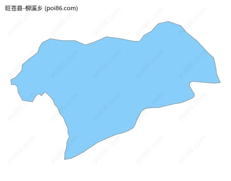 柳溪乡边界地图