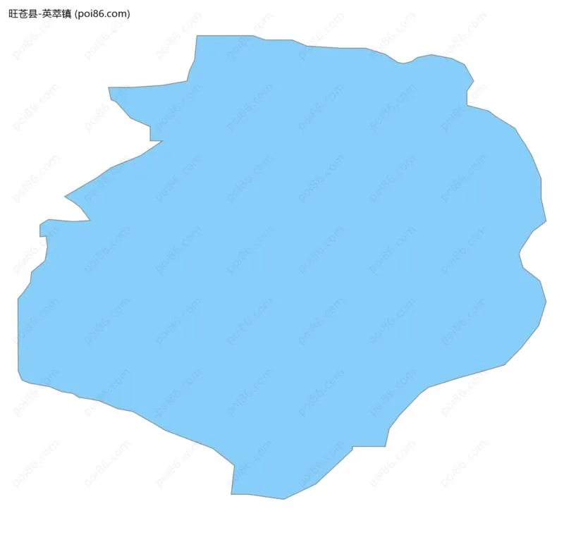 英萃镇边界地图