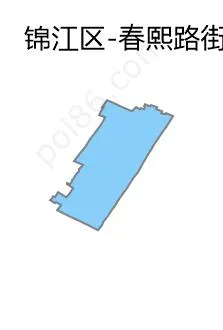 春熙路街道边界地图