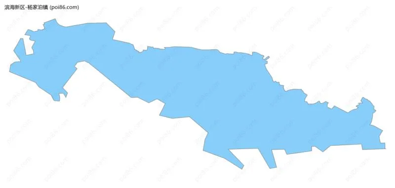 杨家泊镇边界地图