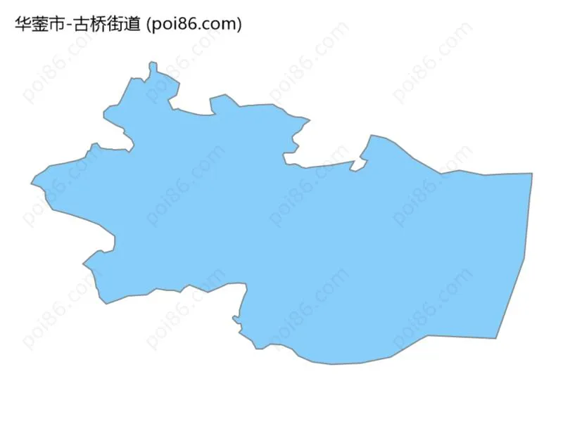古桥街道边界地图
