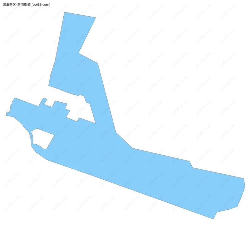 新港街道边界地图