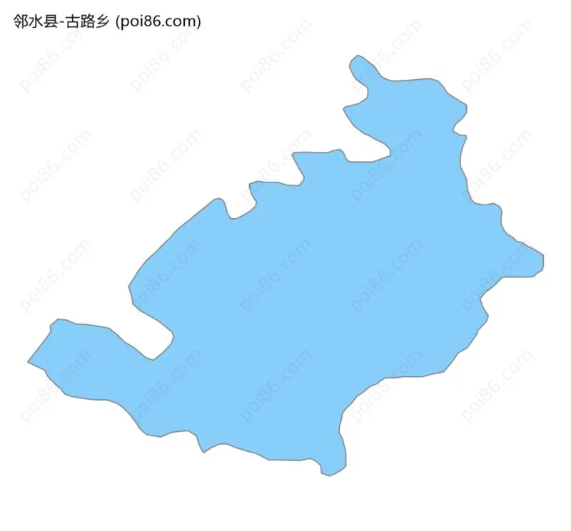 古路乡边界地图