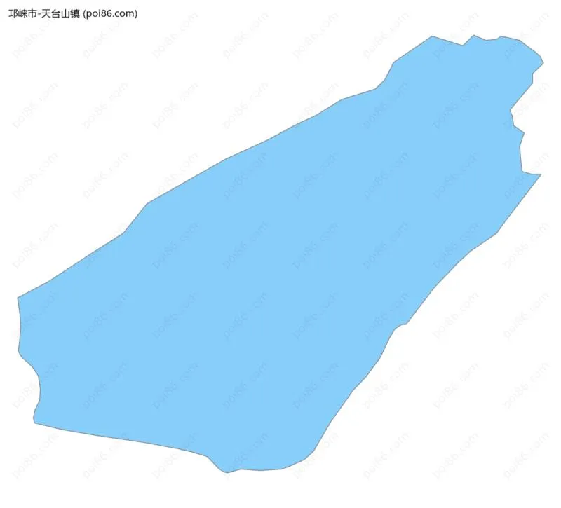 天台山镇边界地图