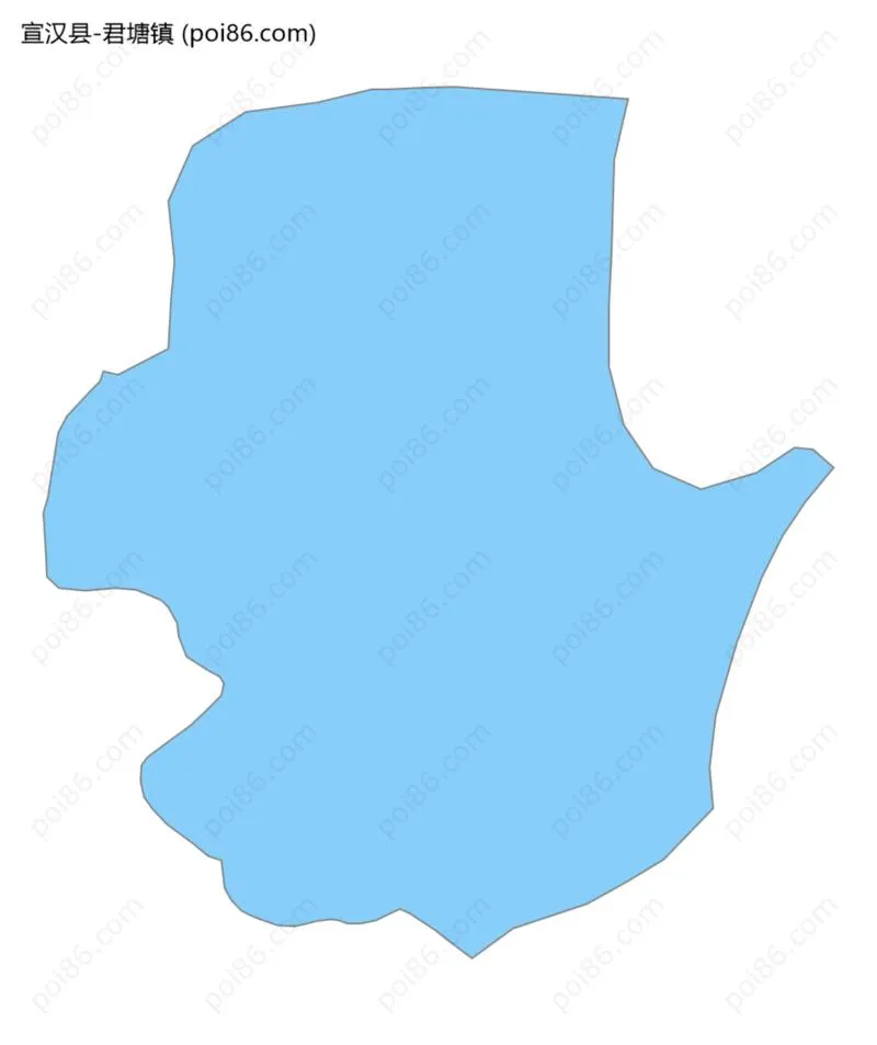 君塘镇边界地图
