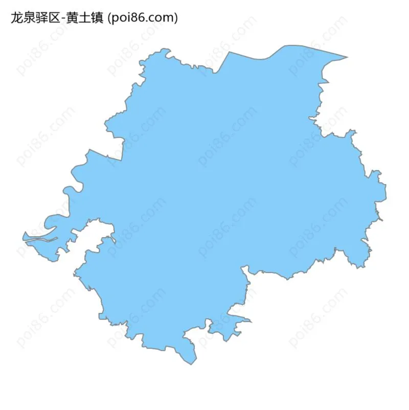 黄土镇边界地图
